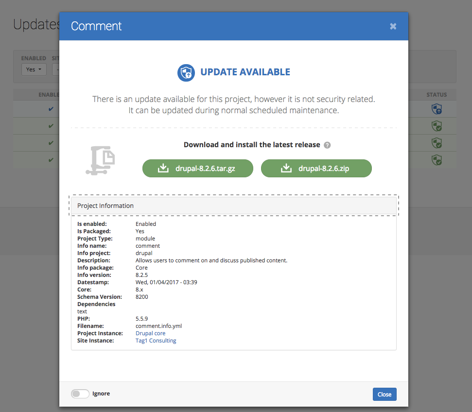 Tag1 Quo module details